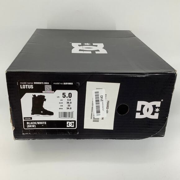 DC Size 5 Black/White Lotus Step On 2024 Snowboard Boots Insulated Boa Fit P20-2 - Picture 12 of 13